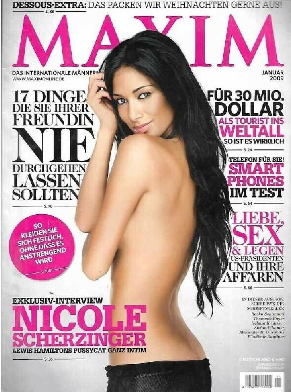 Maxim Magazin Deutschland 2009-01 Nicole Scherzinger