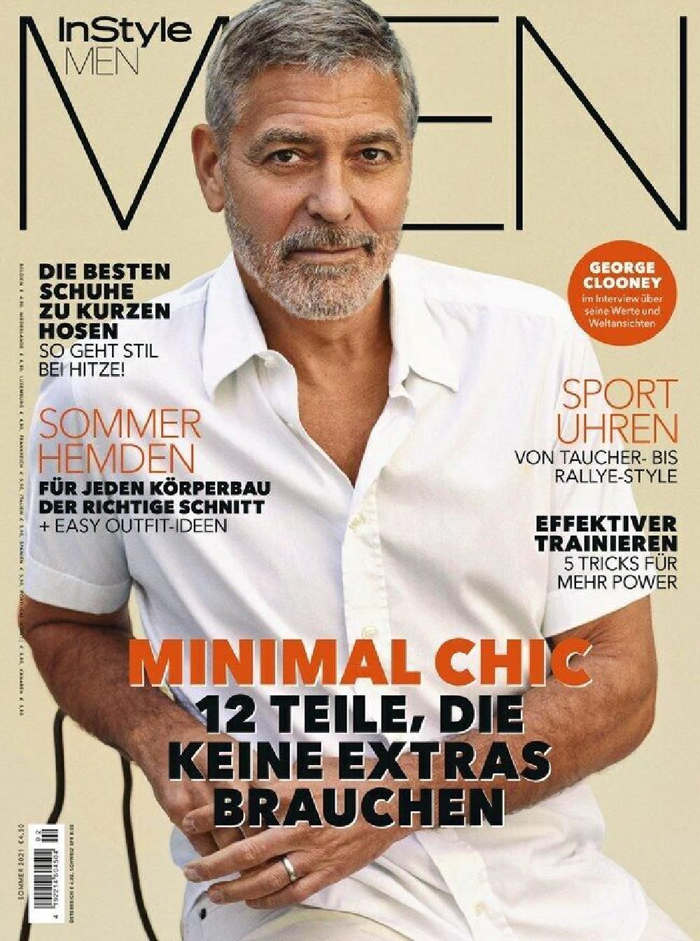 InStyle Men Magazin Deutschland 2021-02 George Clooney