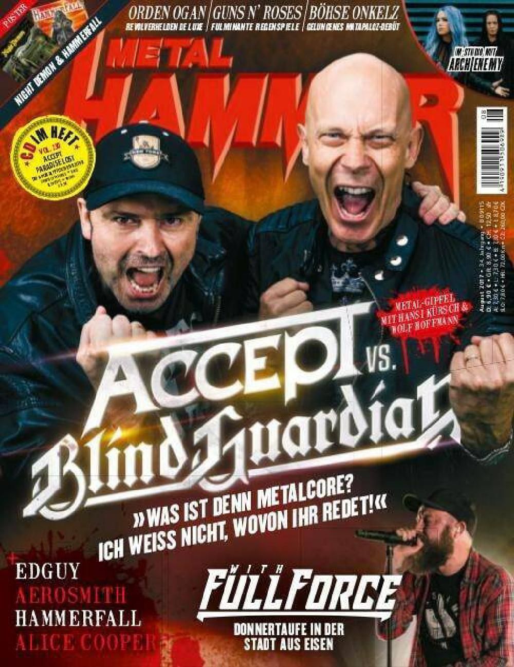 Metal Hammer Magazin Deutschland 2017-08 Accept Blind Guardian