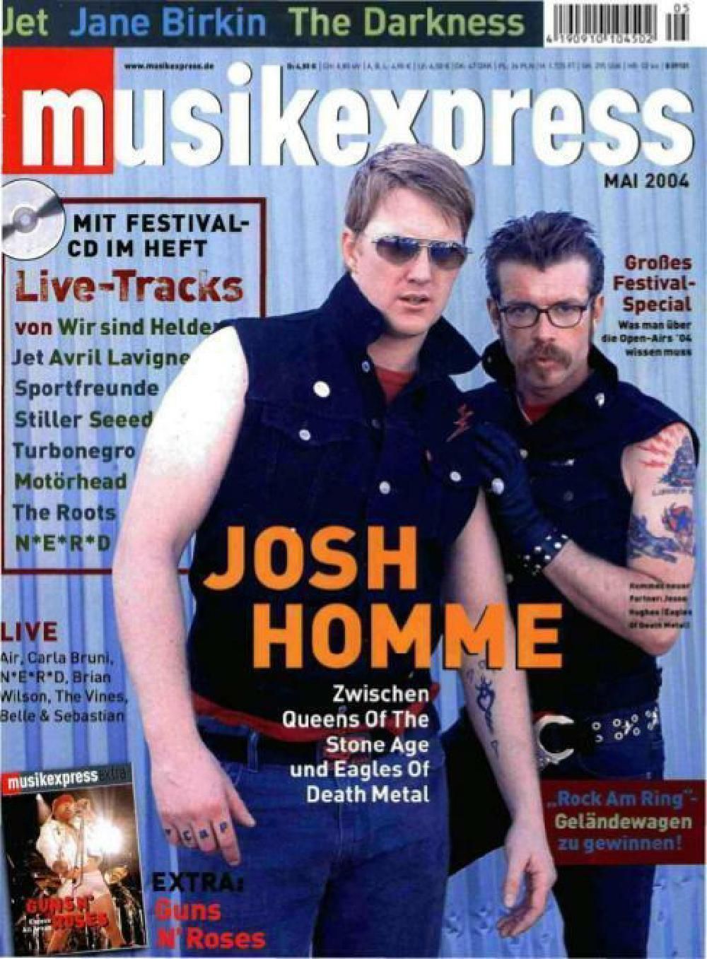Musikexpress Magazin Deutschland 2004-05 Josh Homme Guns N' Roses