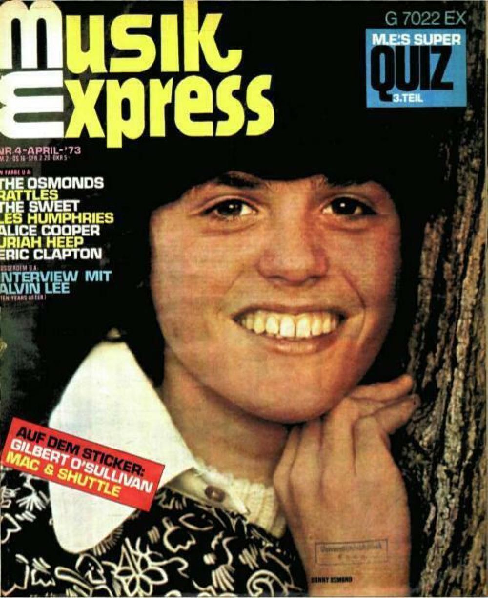 Musikexpress Magazin Deutschland 1973-04 The Osmonds