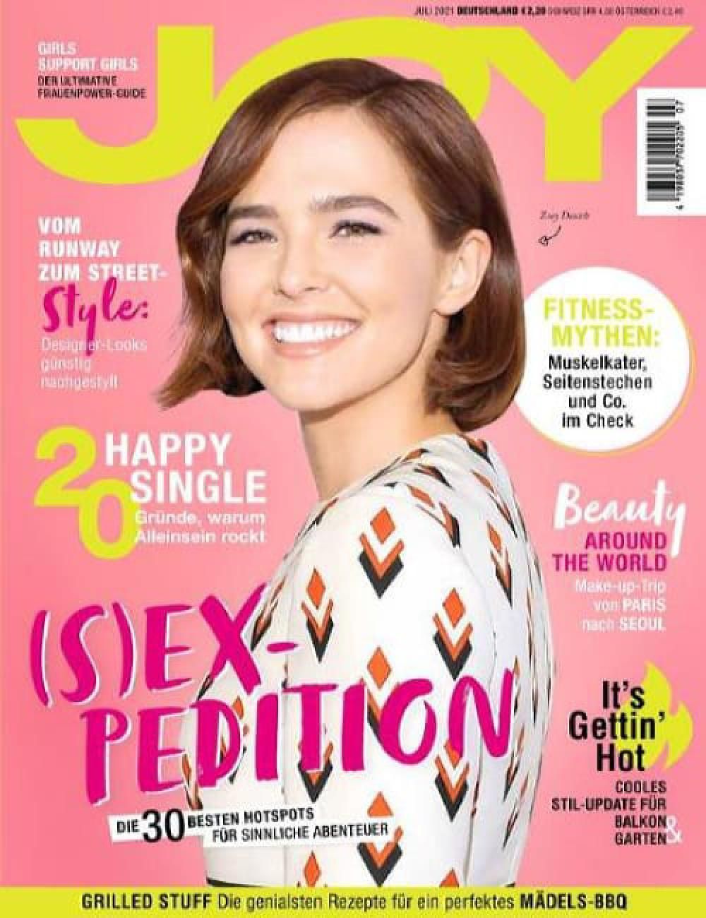 Joy Revista Alemanha 2021-07 Zoey Deutsh Edição original