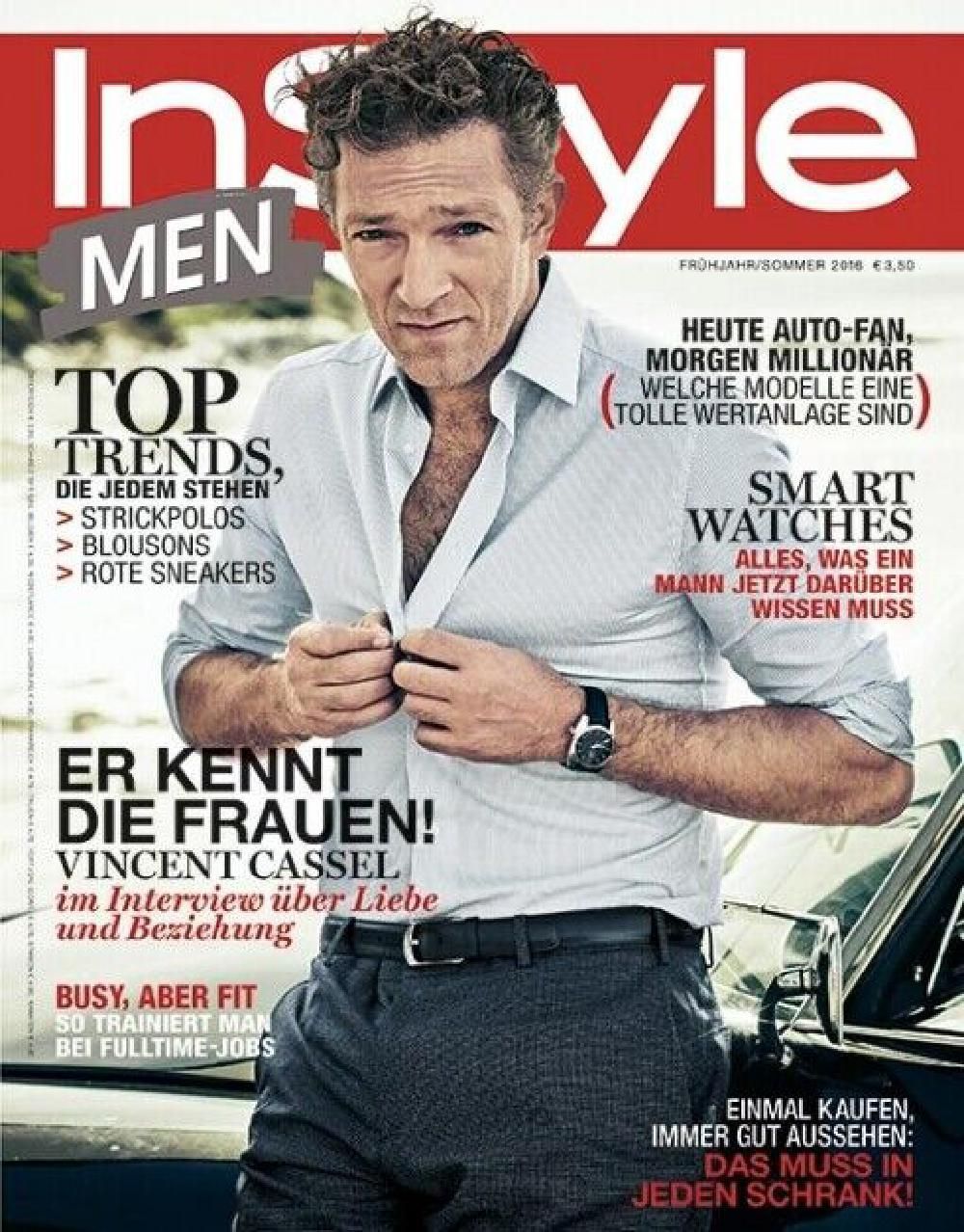 InStyle Men Magasin Tyskland 2016-01 Vincent Cassel Originaludgave