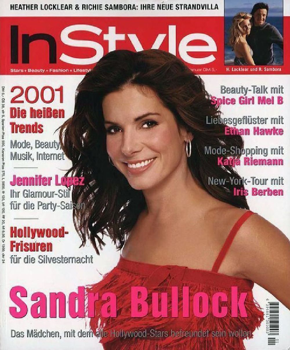 InStyle Revista Alemanha 2001-01 Sandra Bullock Edição original