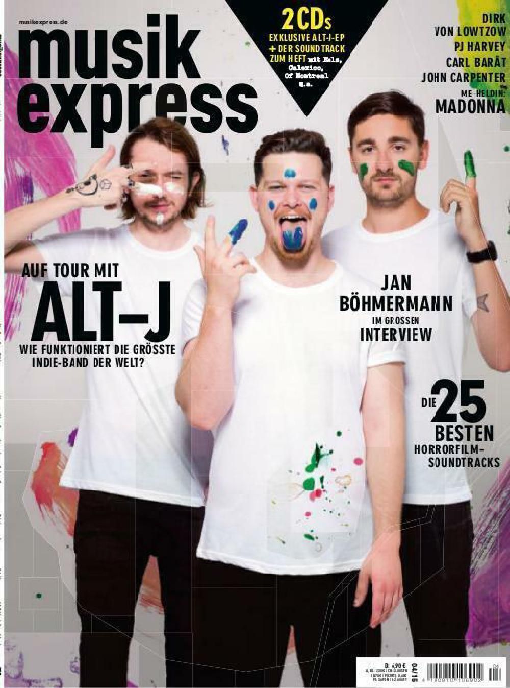 Musikexpress Magazin Deutschland 2015-04 Alt-J PJ Harvey Madonna John Carpenter