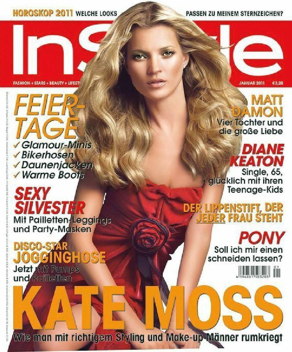 InStyle Magazine Germany 2011-01 Kate Moss Original Print Issue