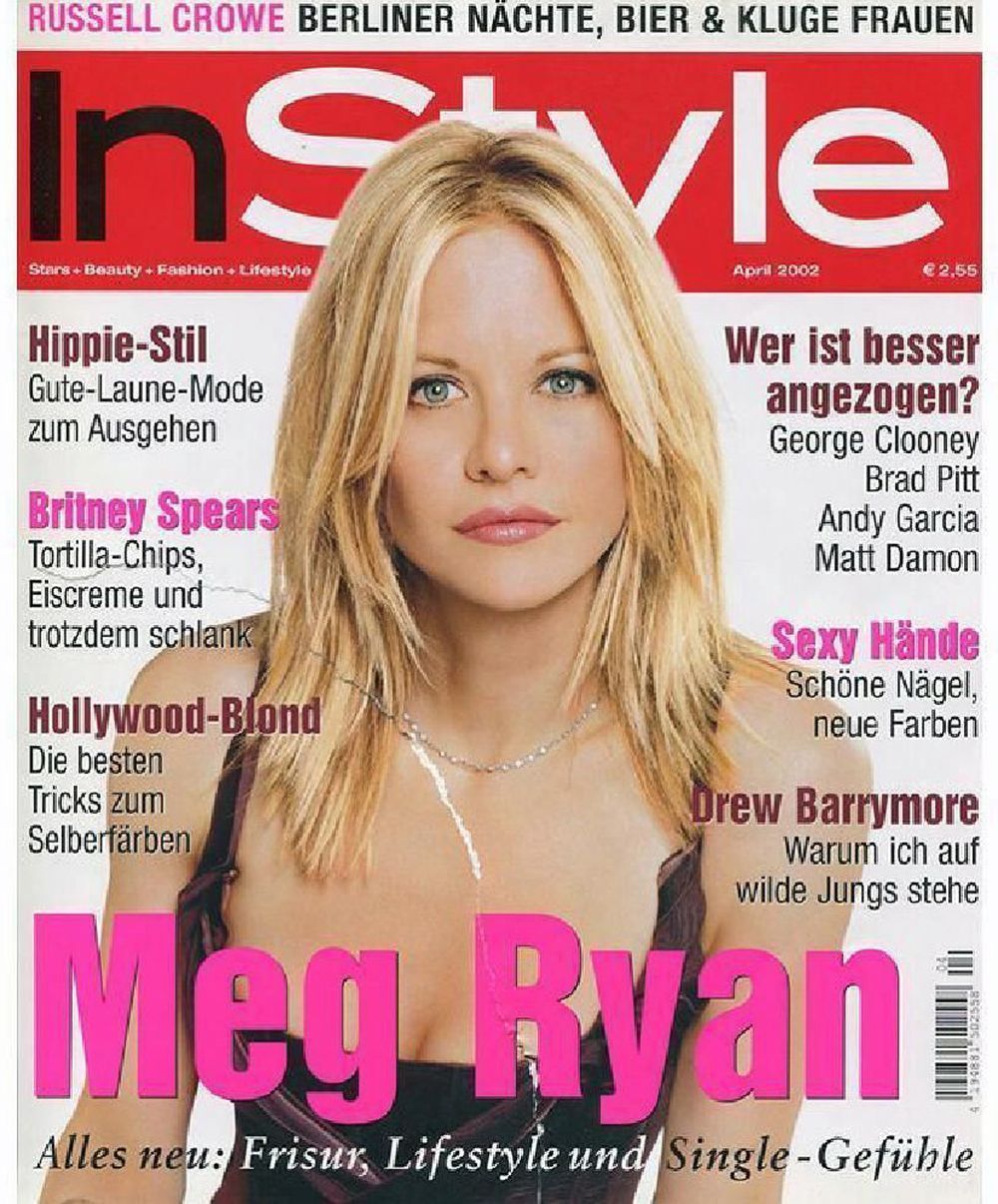 InStyle Lehti Saksa 2002-04 Meg Ryan Alkuperäinen painos
