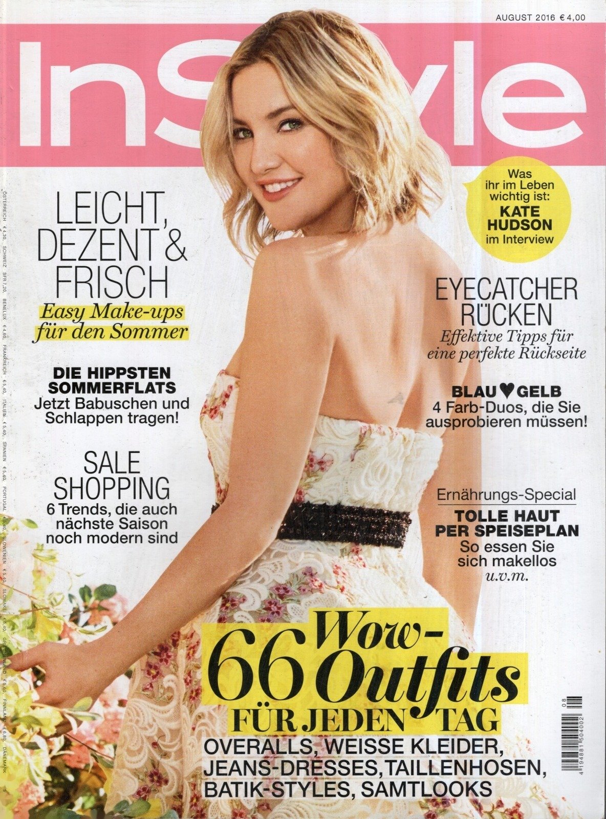 InStyle Magazine Allemagne 2016-08 Kate Hudson