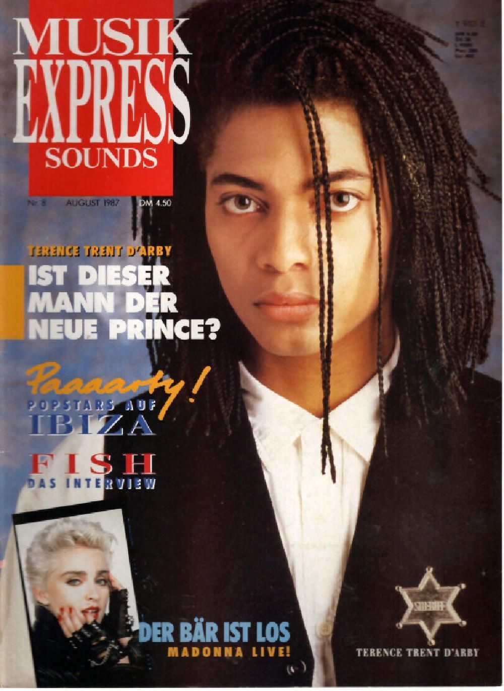 Musikexpress Magazin Deutschland 1987-08 Terence Trent D`Arby