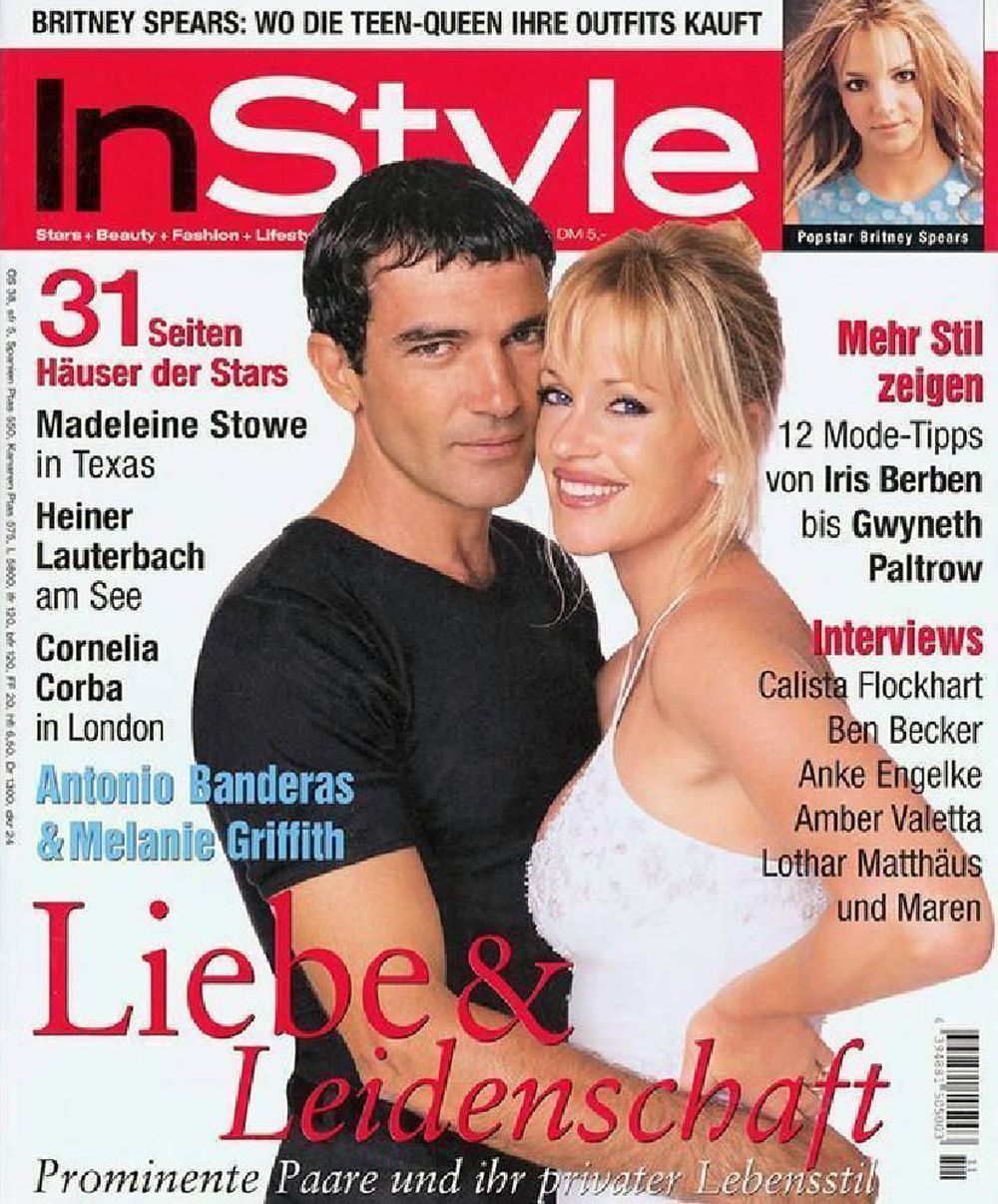 InStyle Revista Alemanha 1999-11 Melanie Griffith Antonio Banderas Edição original