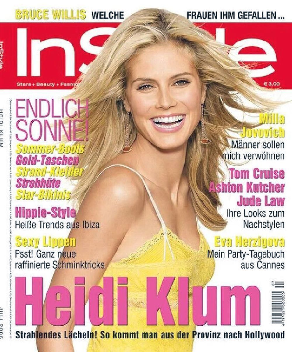 InStyle Magasin Tyskland 2006-07 Heidi Klum Originaludgave