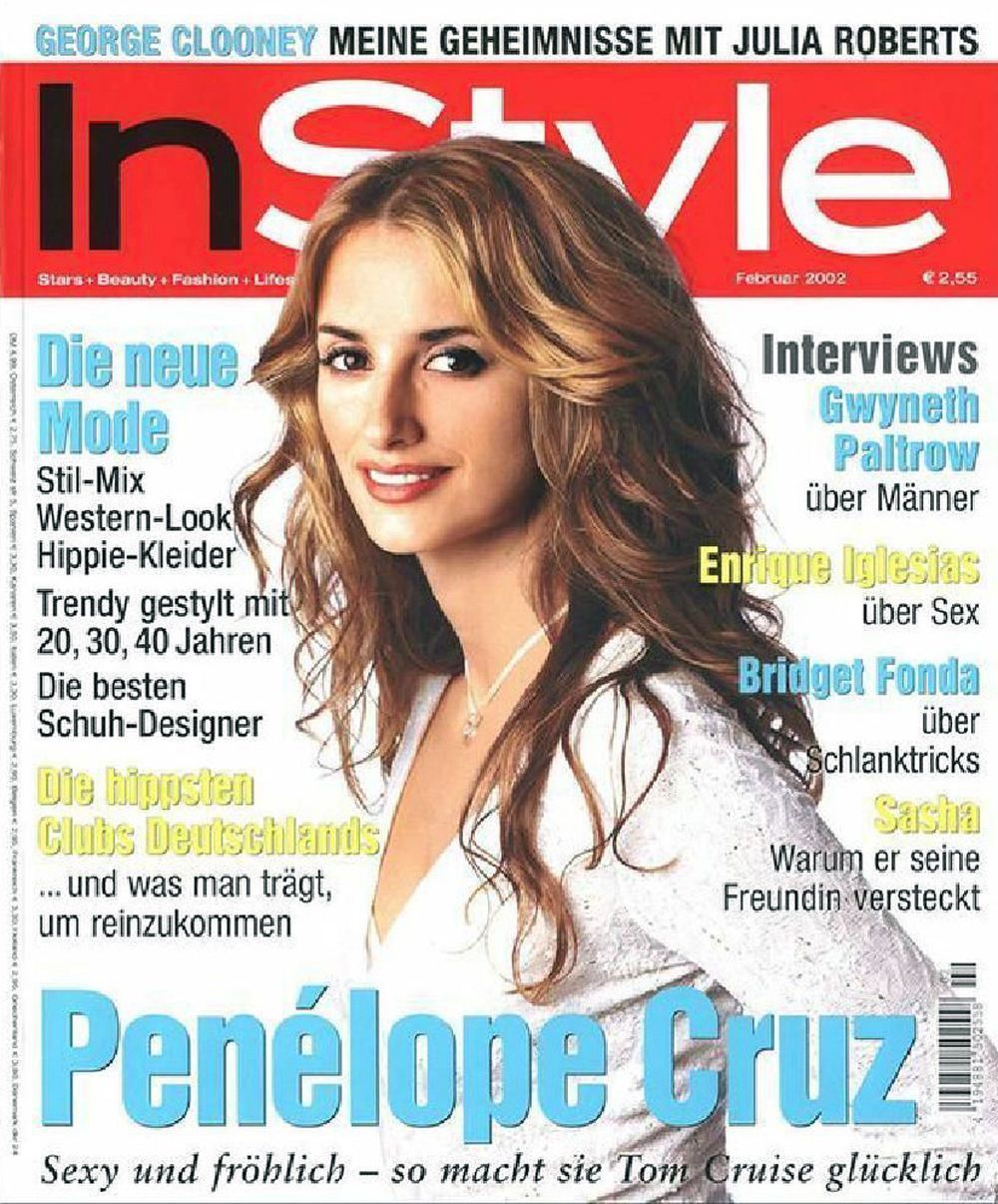 InStyle Tijdschrift Duitsland 2002-02 Penelope Cruz Originele uitgave