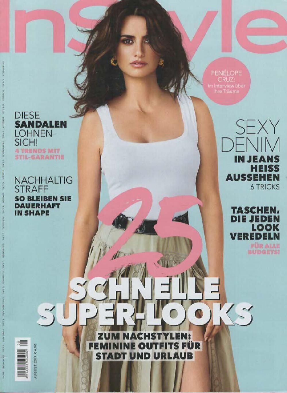 InStyle Revista Alemania 2019-08 – Penelope Cruz – Edición original