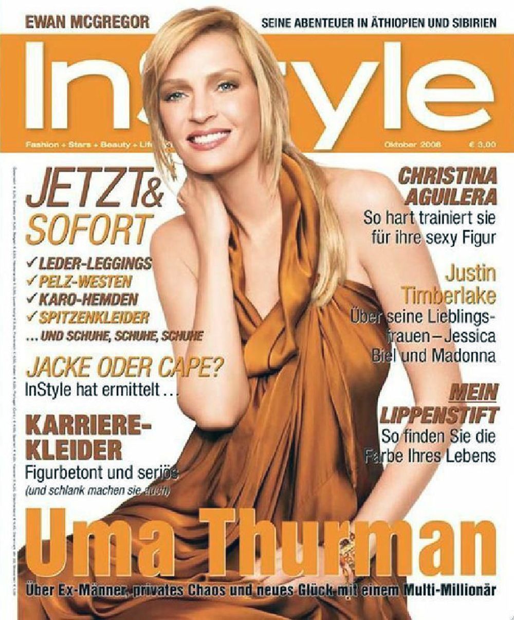 InStyle Magazin Deutschland 2008-10 Uma Thurman