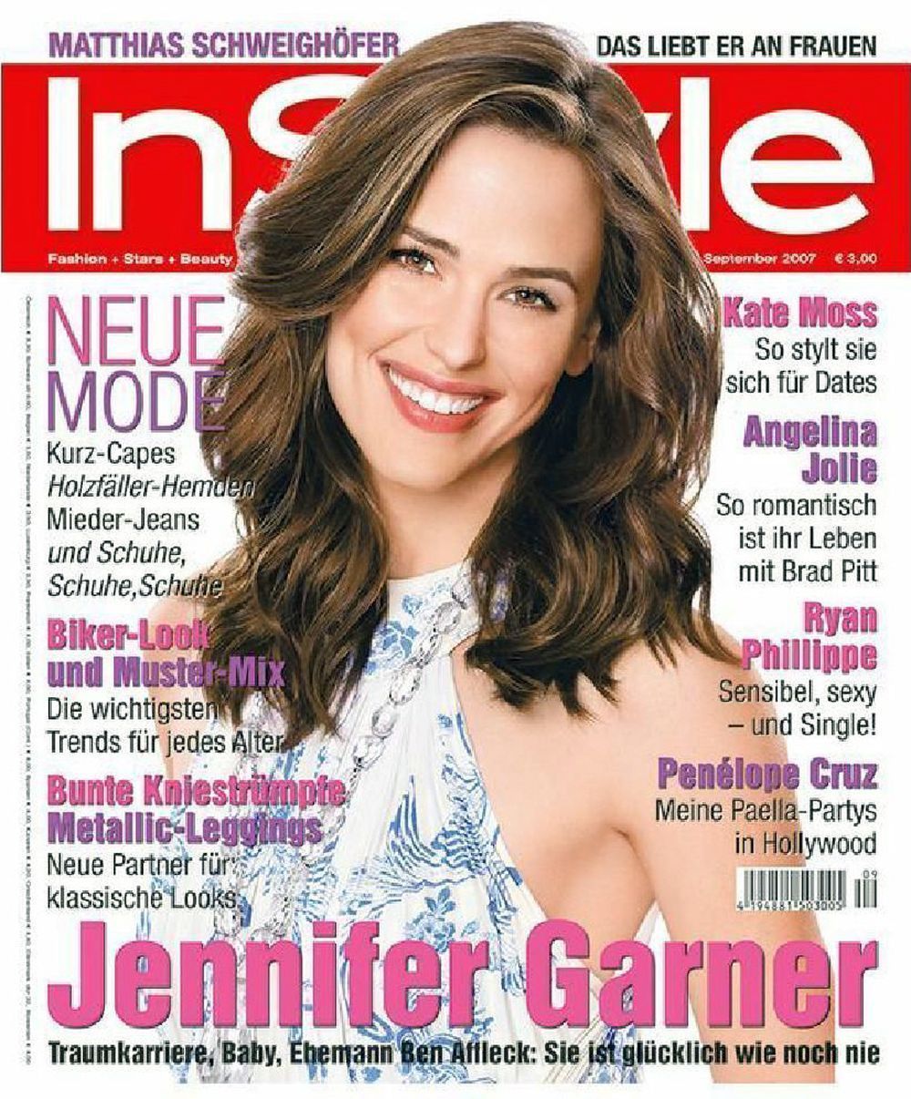 InStyle Rivista Germania 2007-09 Jennifer Garner Edizione originale