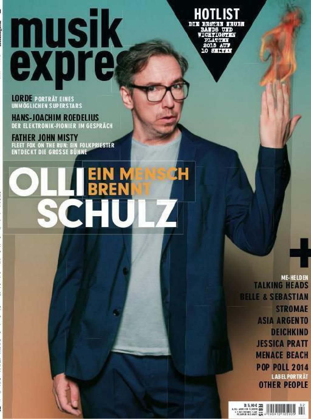 Musikexpress Magasin Tyskland 2015-02 Olli Schulz Lorde Father John Misty Originaludgave