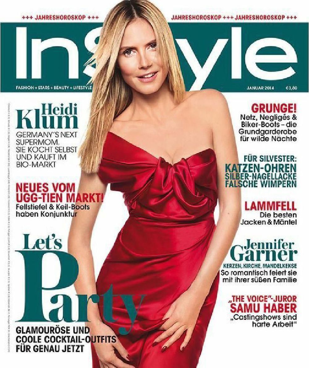 InStyle Magazin Deutschland 2014-01 Heidi Klum