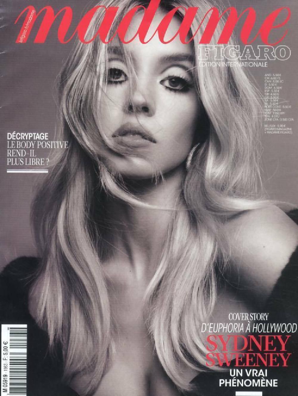 Madame Figaro Lehti Ranska 2022 #1963 Sydney Sweeney Alkuperäinen painos