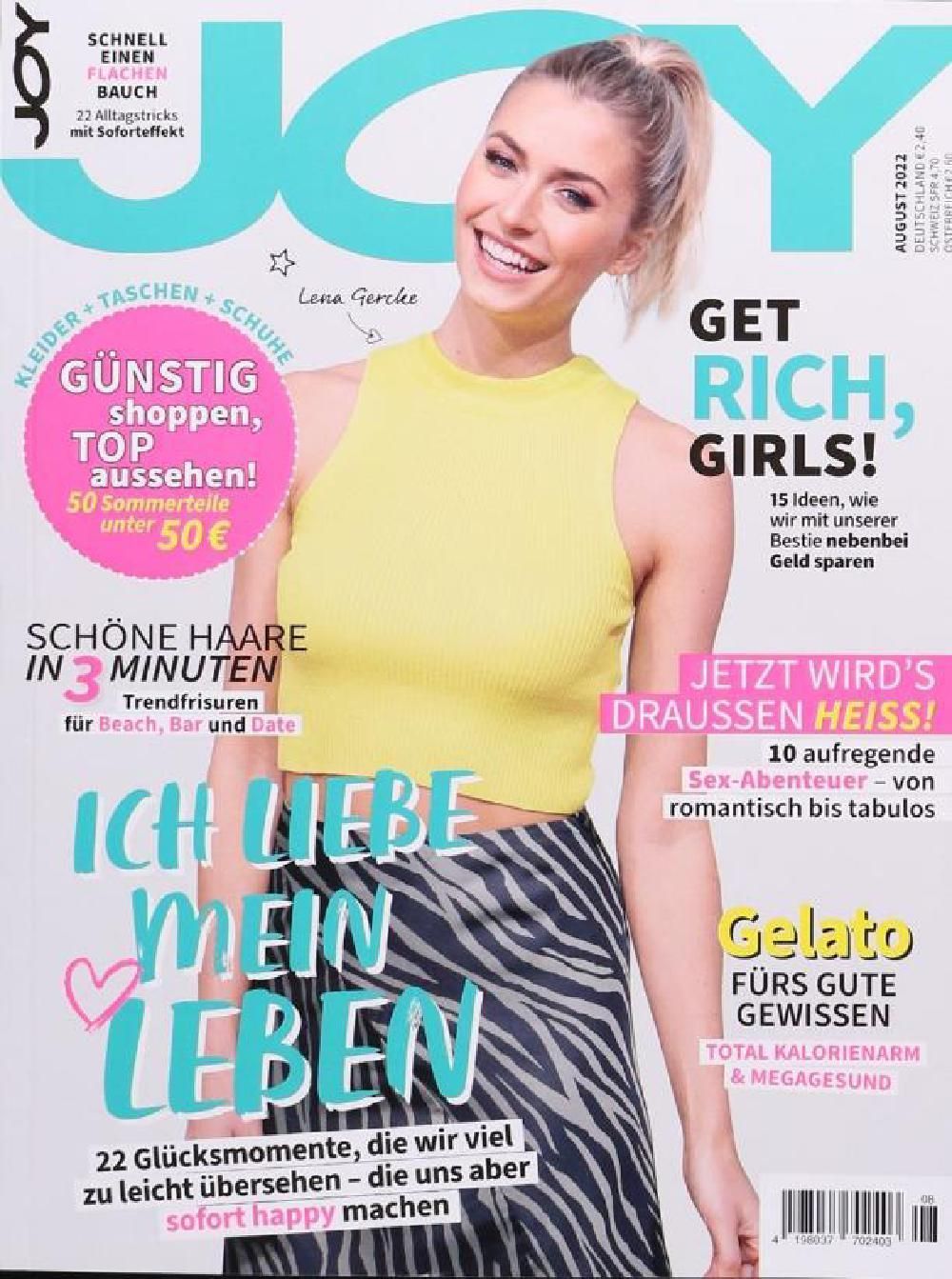 Joy Revista Alemanha 2022-08 Lena Gercke Edição original