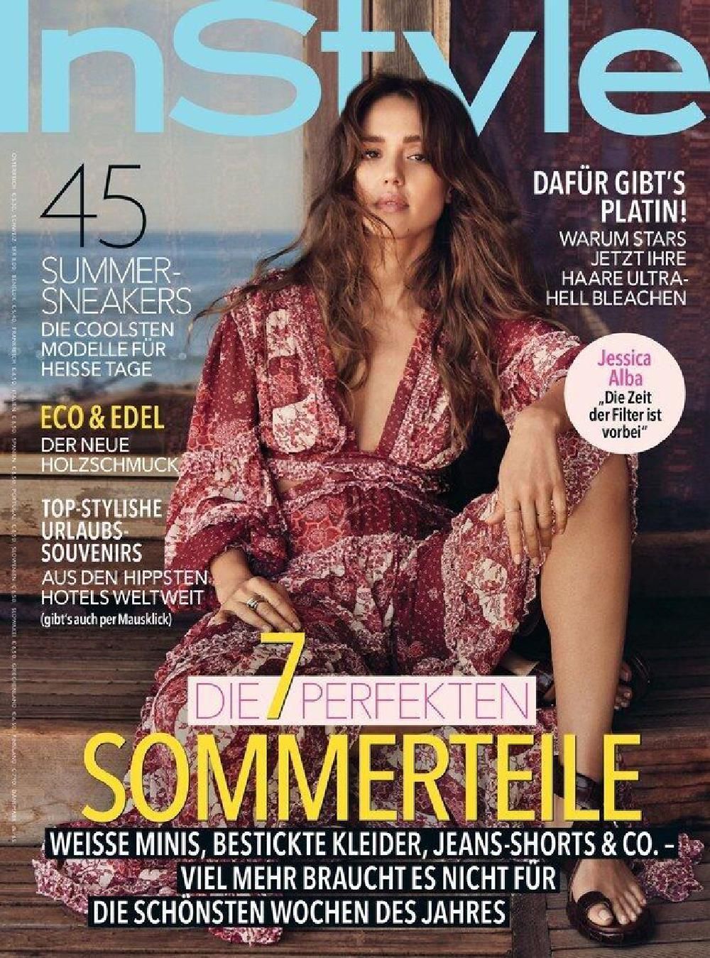 InStyle Tijdschrift Duitsland 2022-08 Jessica Alba Originele uitgave