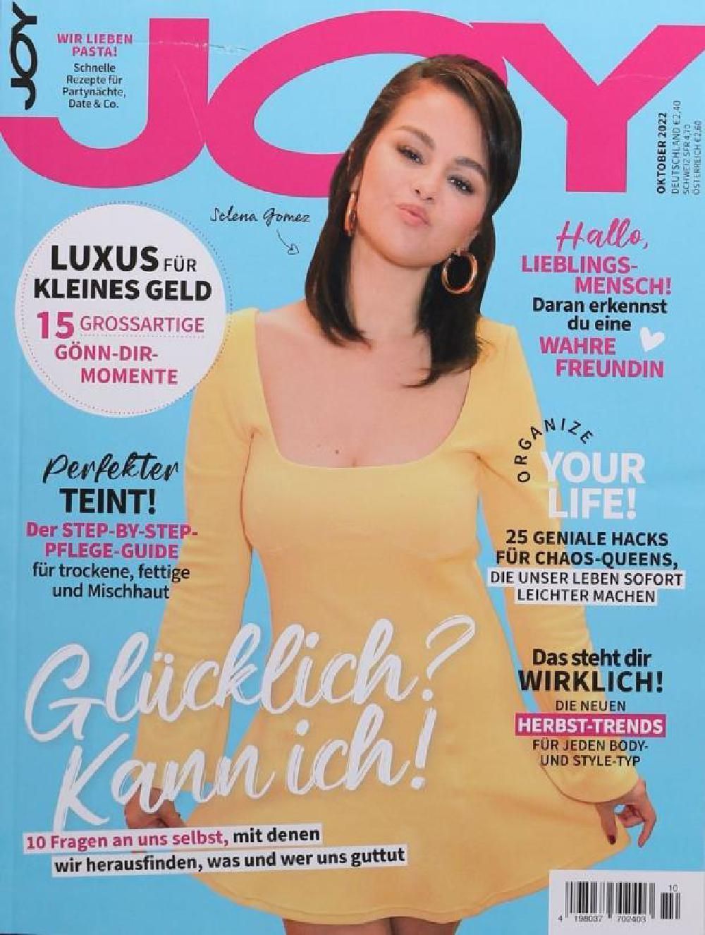 Joy Magazin Deutschland 2022-10 Selena Gomez