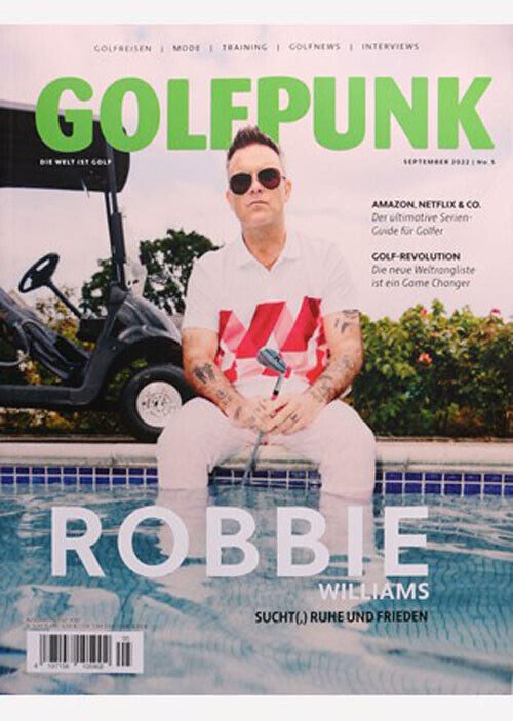 Golfpunk Tijdschrift Duitsland 2022-05 Robbie Williams Originele uitgave