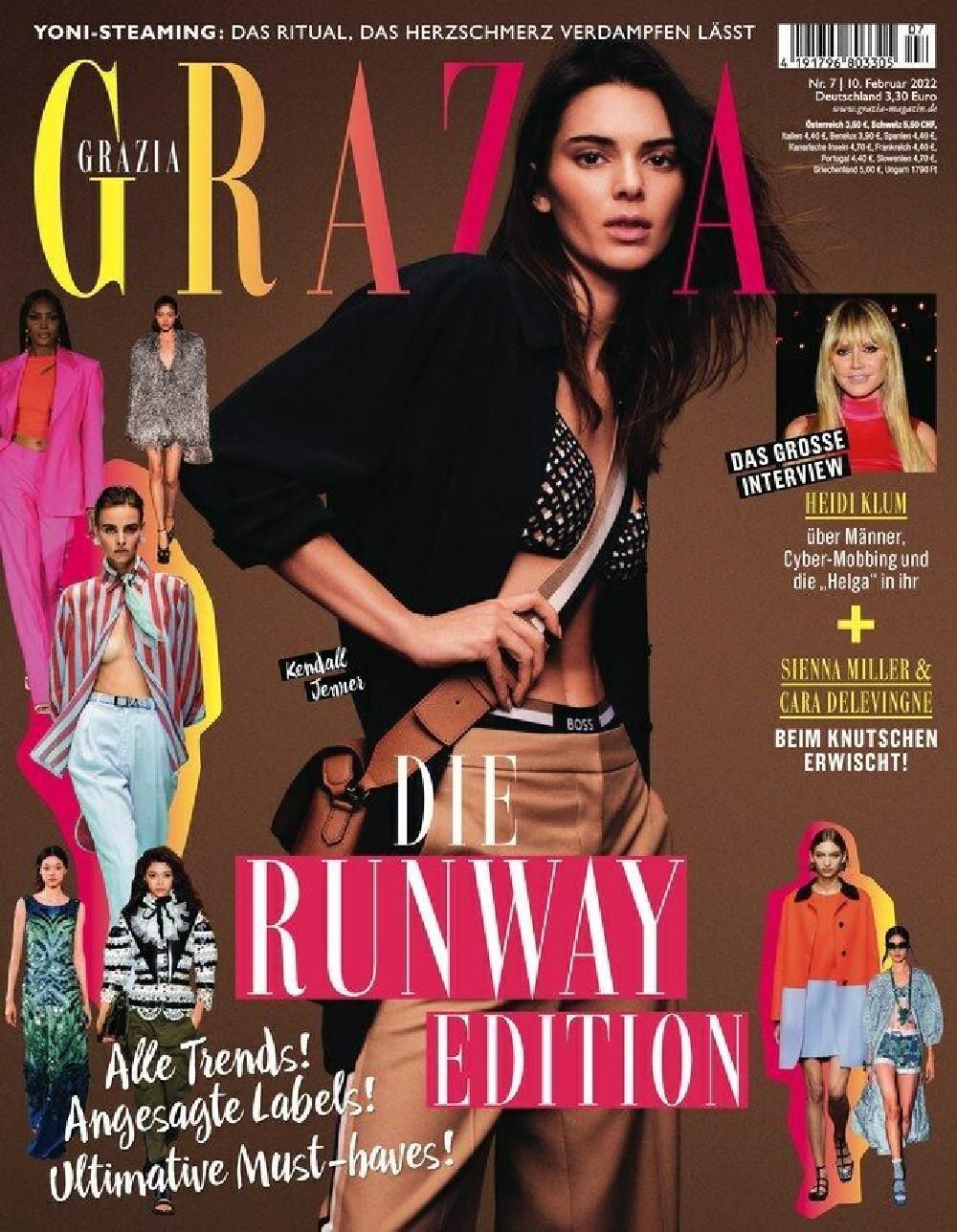 Grazia Magazin Deutschland 2022-07 Kendall Jenner Sienna Miller Cara Delevingne
