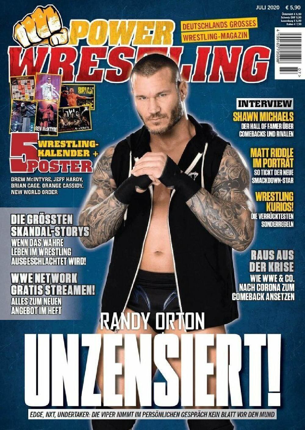 Power Wrestling Magazin Deutschland 2020-07 Randy Orton Shawn Michaels
