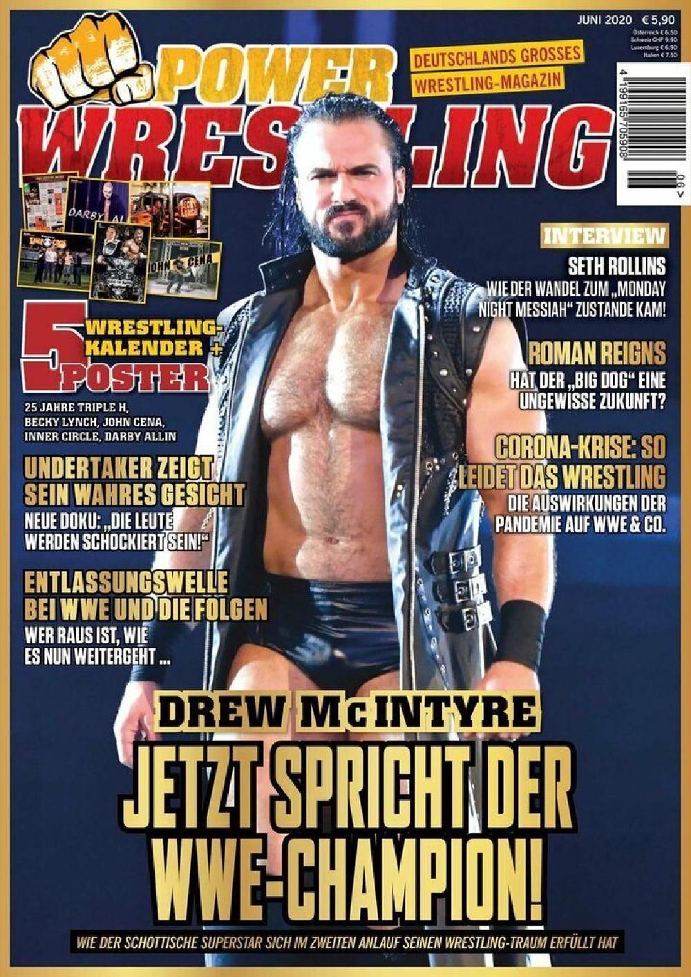 Power Wrestling Magazin Deutschland 2020-06 Drew McIntyre Seth Rollins