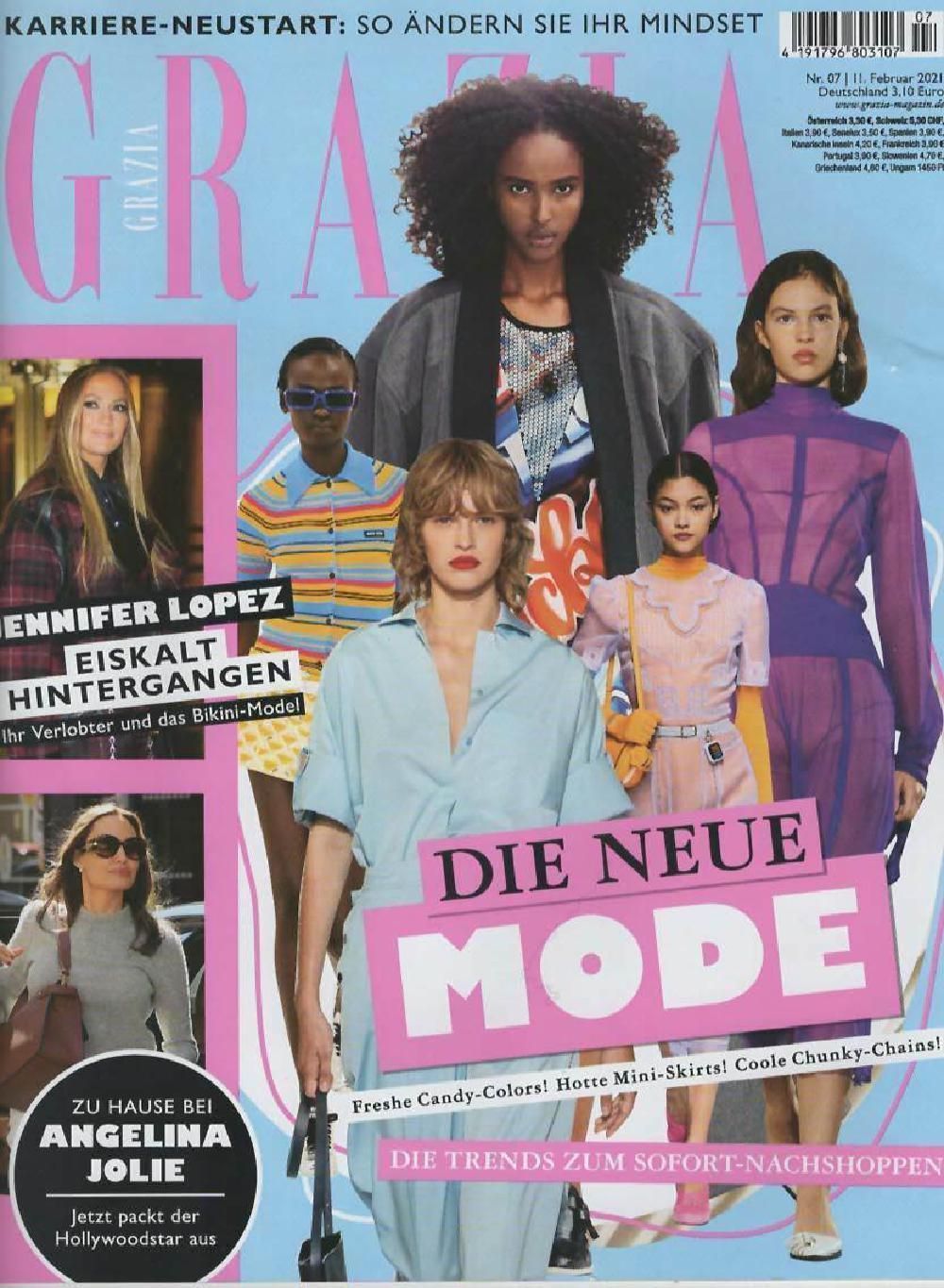 Grazia Magazin Deutschland 2021-07 Jennifer Lopez Angelina Jolie