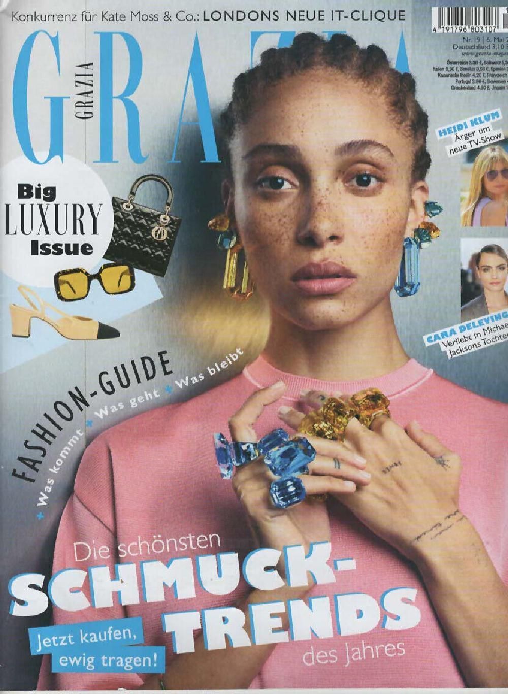 Grazia Magazin Deutschland 2021-19 Adwoa Aboah Heidi Klum Cara Delevingne