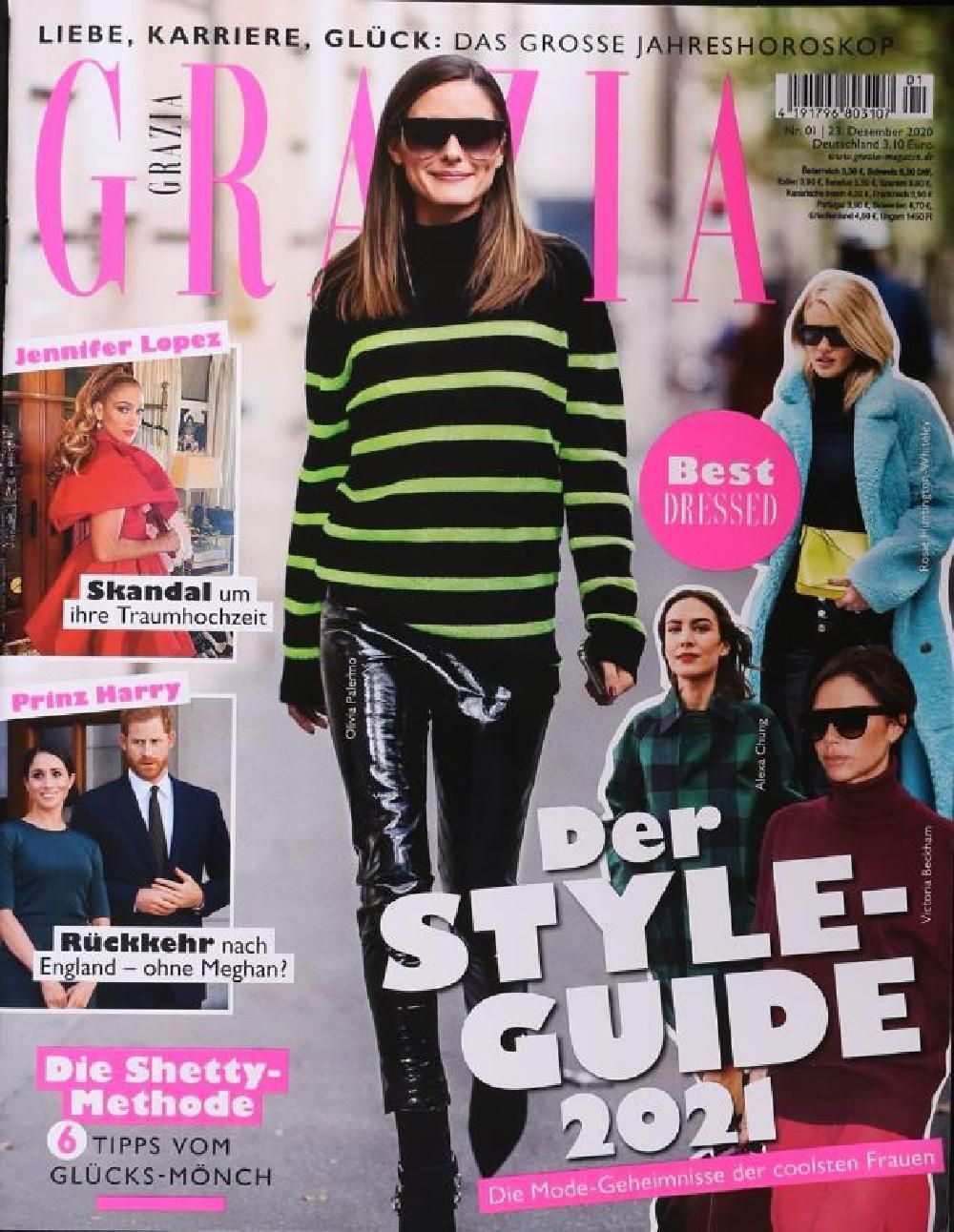 Grazia Magazin Deutschland 2021-01 Olivia Palermo Jennifer Lopez