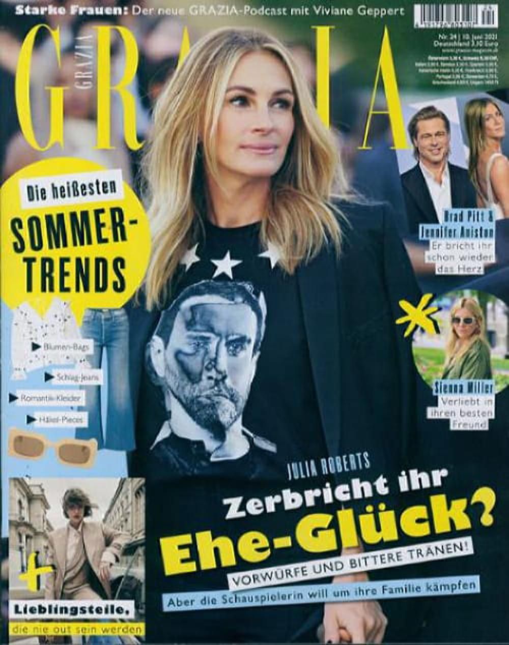Grazia Magazin Deutschland 2021-24 Julia Roberts