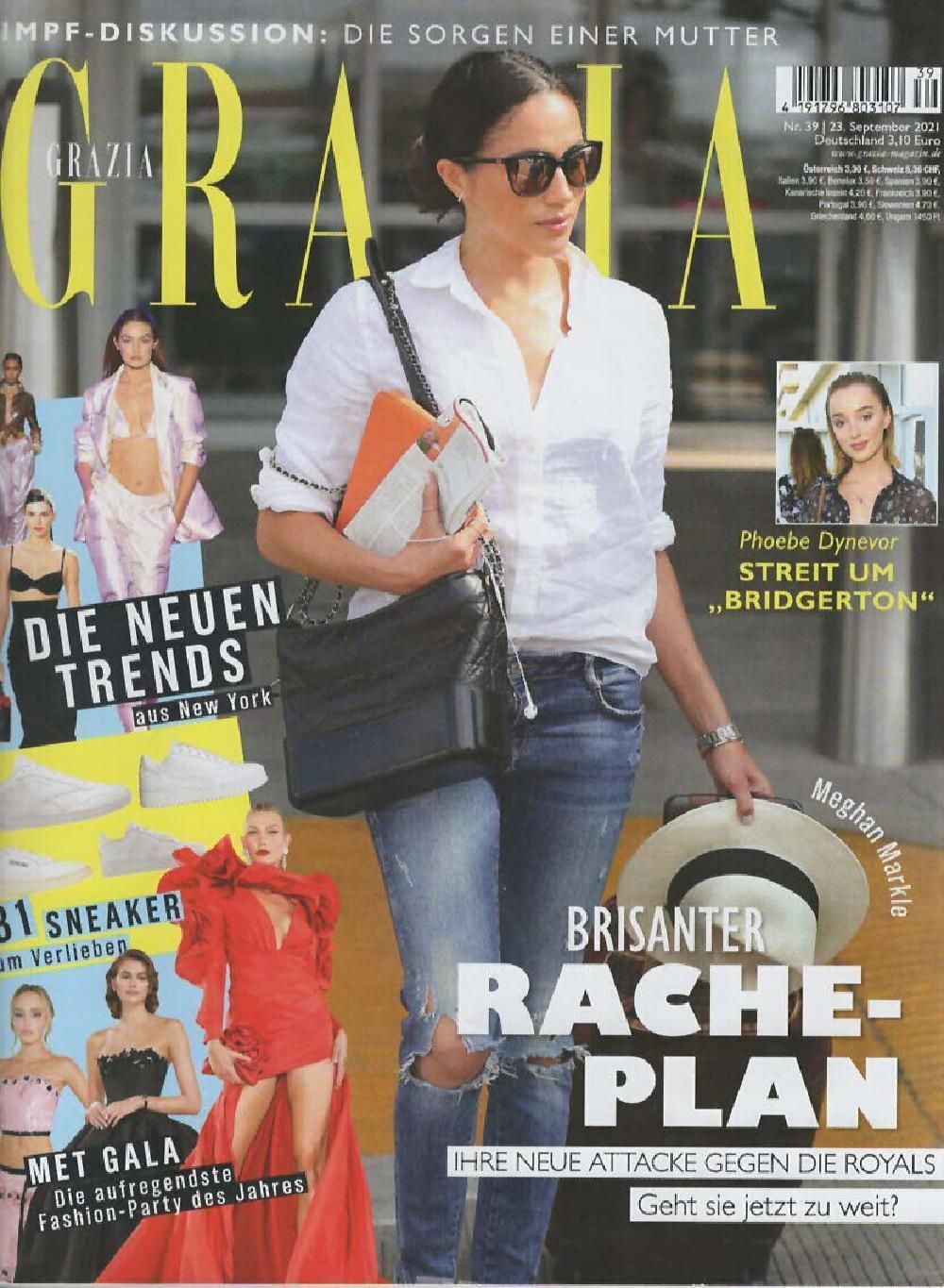 Grazia Magazin Deutschland 2021-39 Meghan Markle Phoebe Dynevor