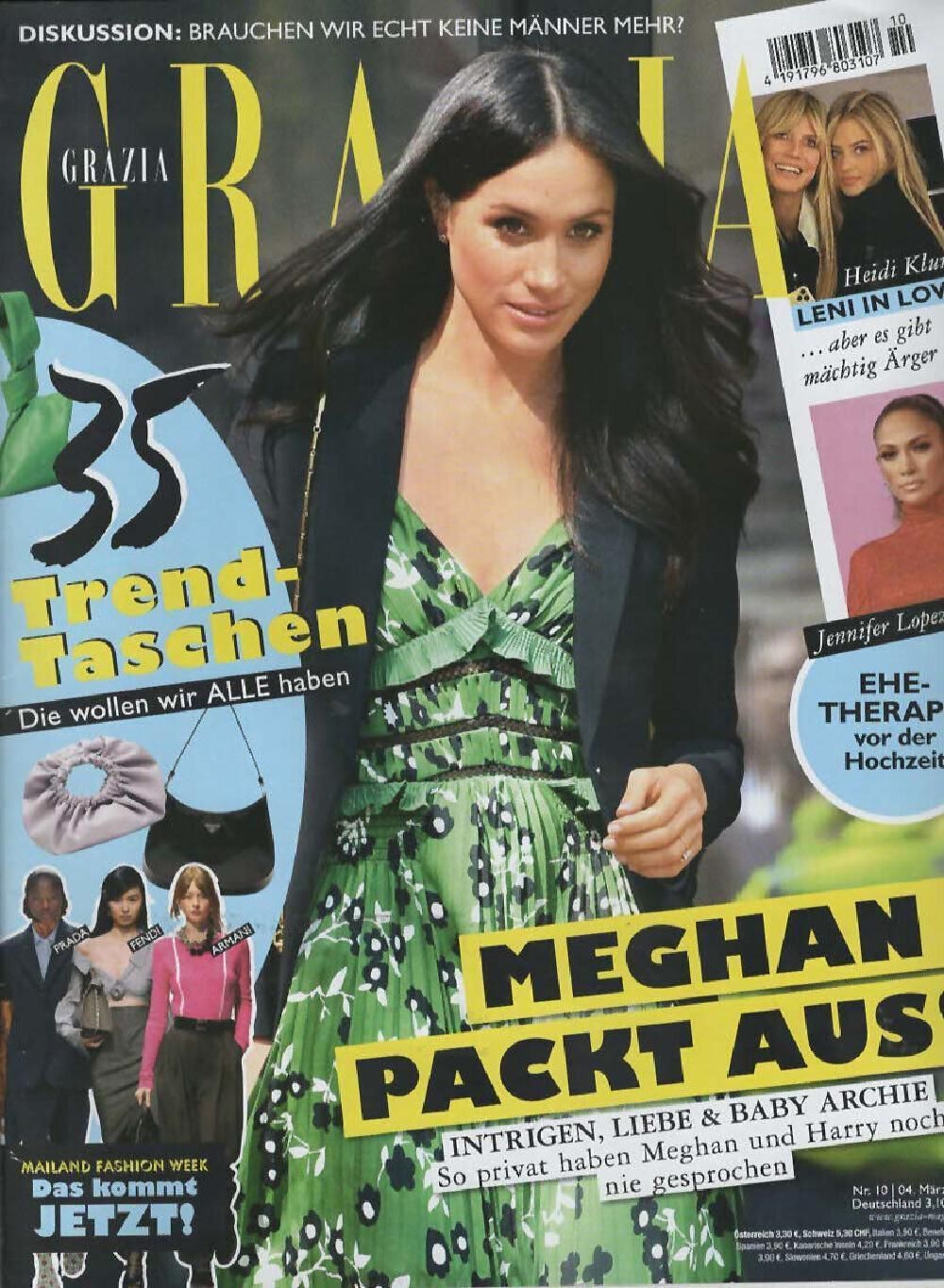 Grazia Magazin Deutschland 2021-10 Meghan Jennifer Lopez Heidi Klum