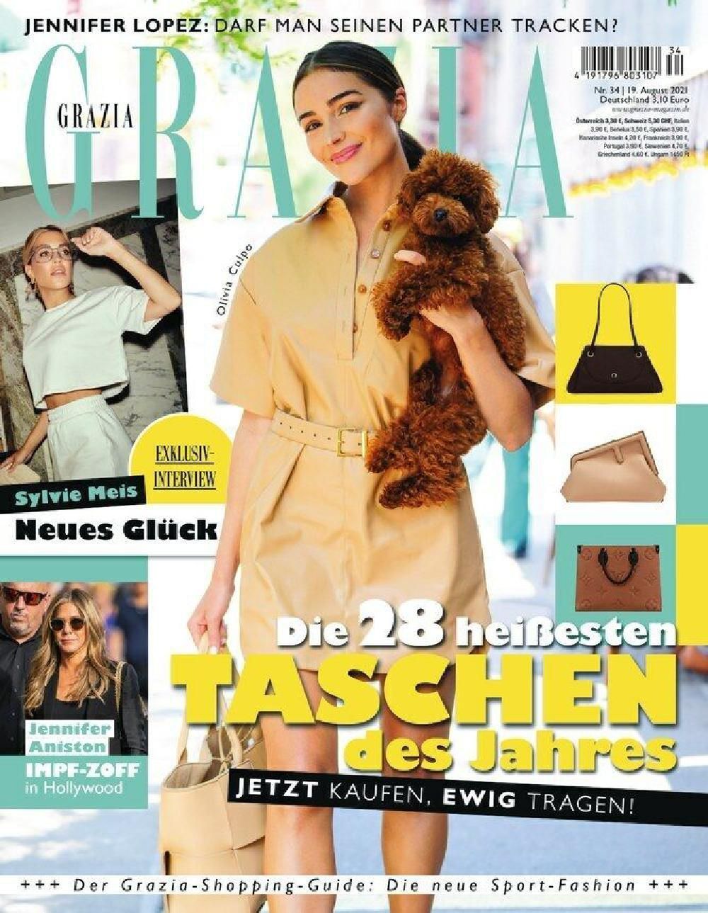 Grazia Magazin Deutschland 2021-34 Olivia Culpo