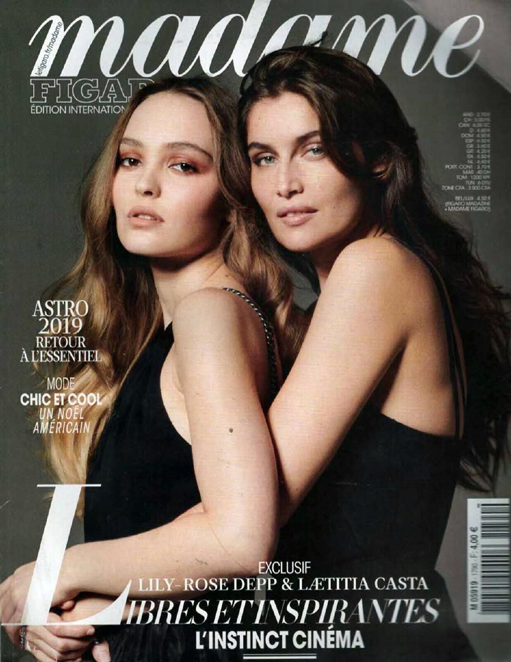 Madame Figaro Magasin Frankrike 2018 #1790 Lily Rose Depp Laetitia Casta
