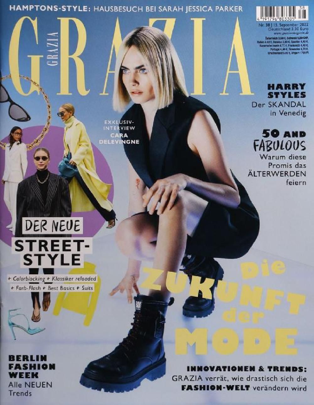 Grazia Magasin Tyskland 2022-38 Cara Delevingne