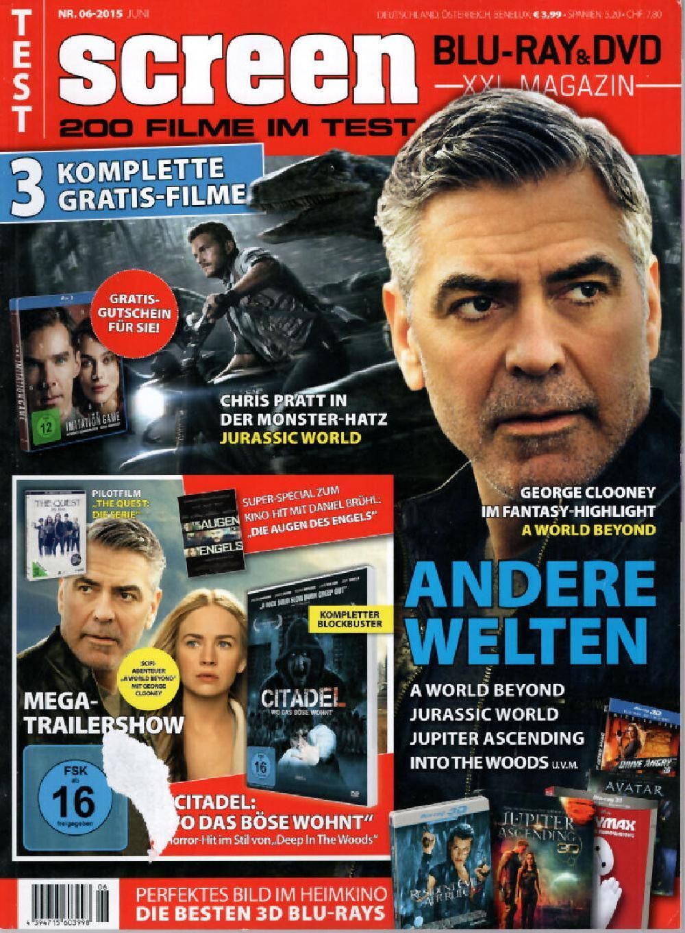 Screen Magasin Tyskland 2015-06 George Clooney ACCEPTABLE
