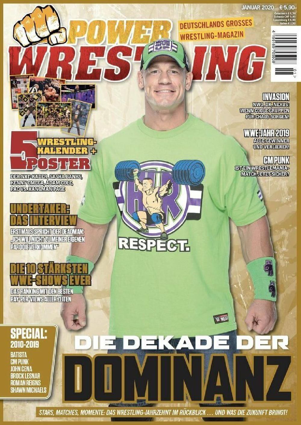Power Wrestling Magazin Deutschland 2020-01 John Cena Mark William Calaway