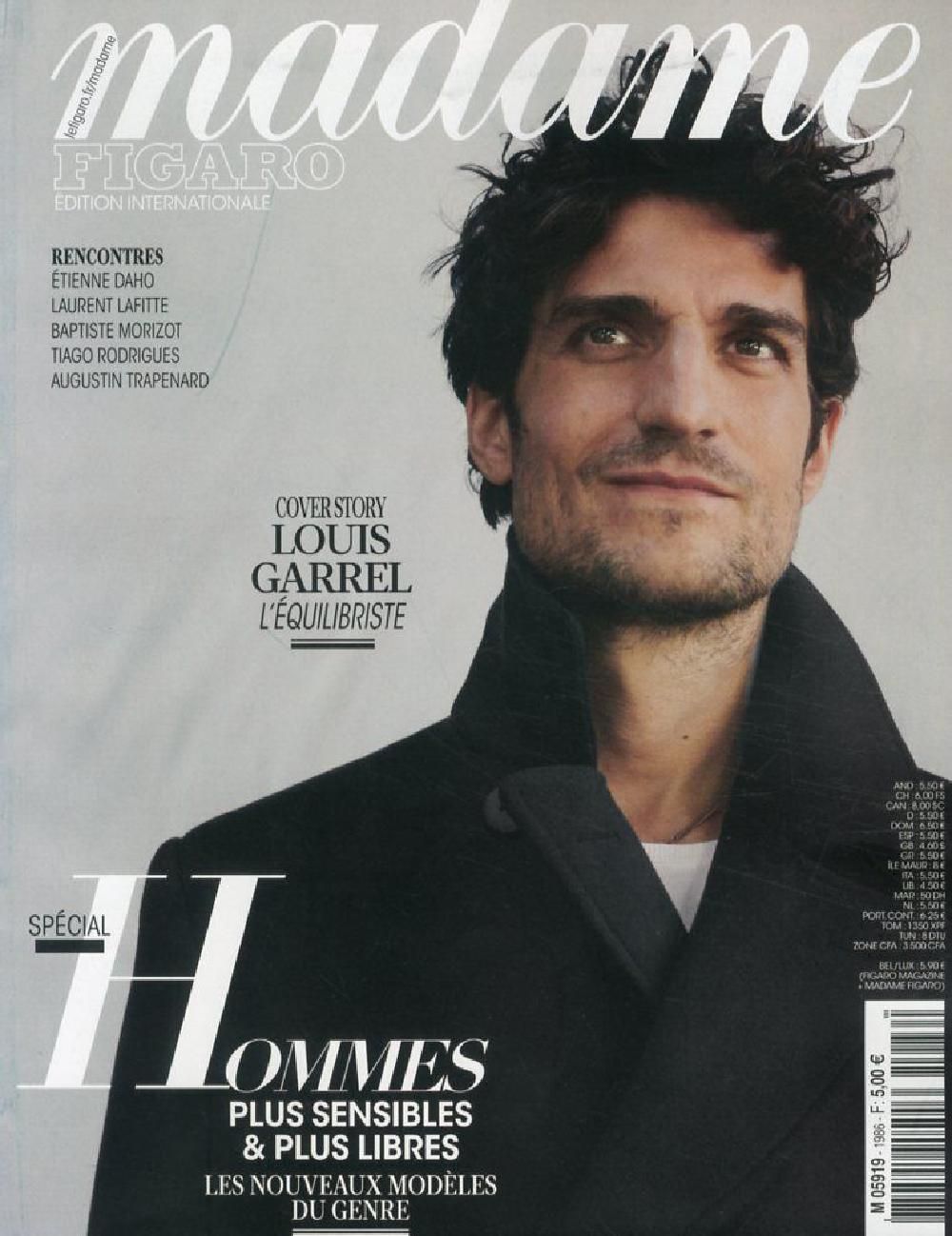 Madame Figaro Lehti Ranska 2022 #1986 Louis Garrel Alkuperäinen painos