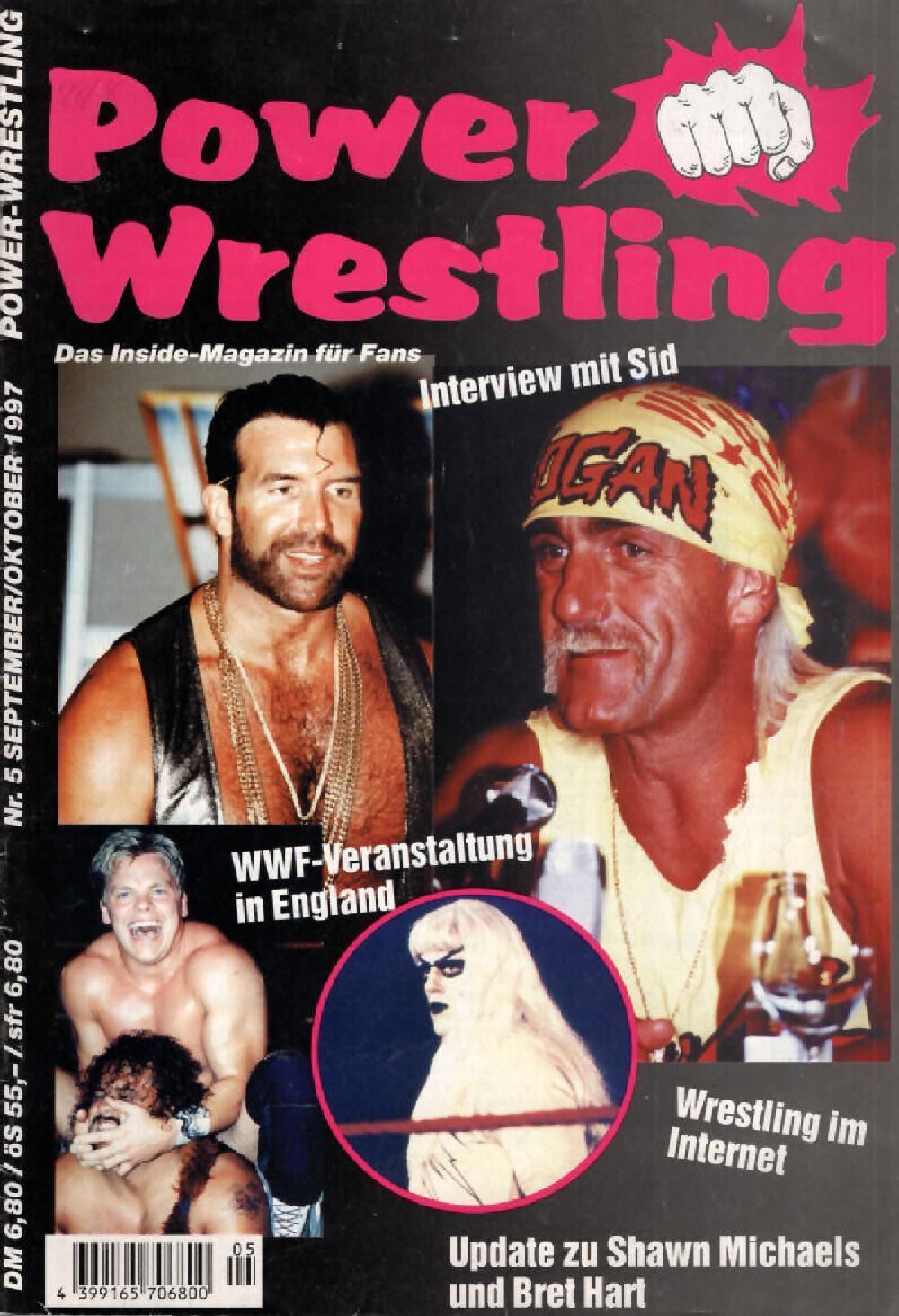 Power Wrestling Magazine Germany 1997-05 Hulk Hogan Original Print Issue