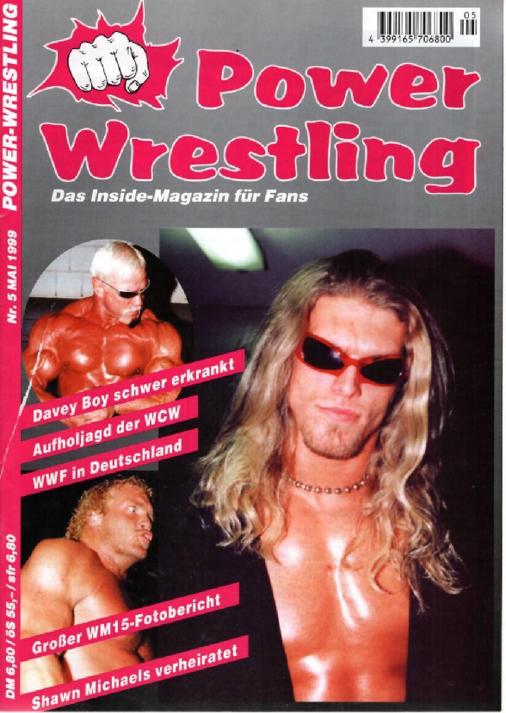 Power Wrestling Rivista Germania 1999-05 Davey Boy Edge Mankind Edizione originale