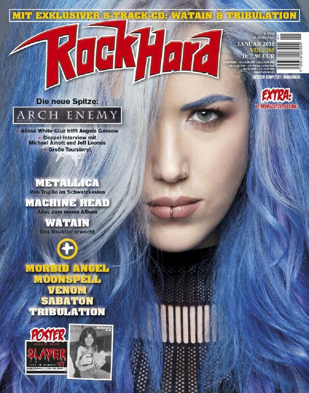 Rock Hard Magazin Deutschland 2018 #368 Alissa White-Gluz Arch Enemy