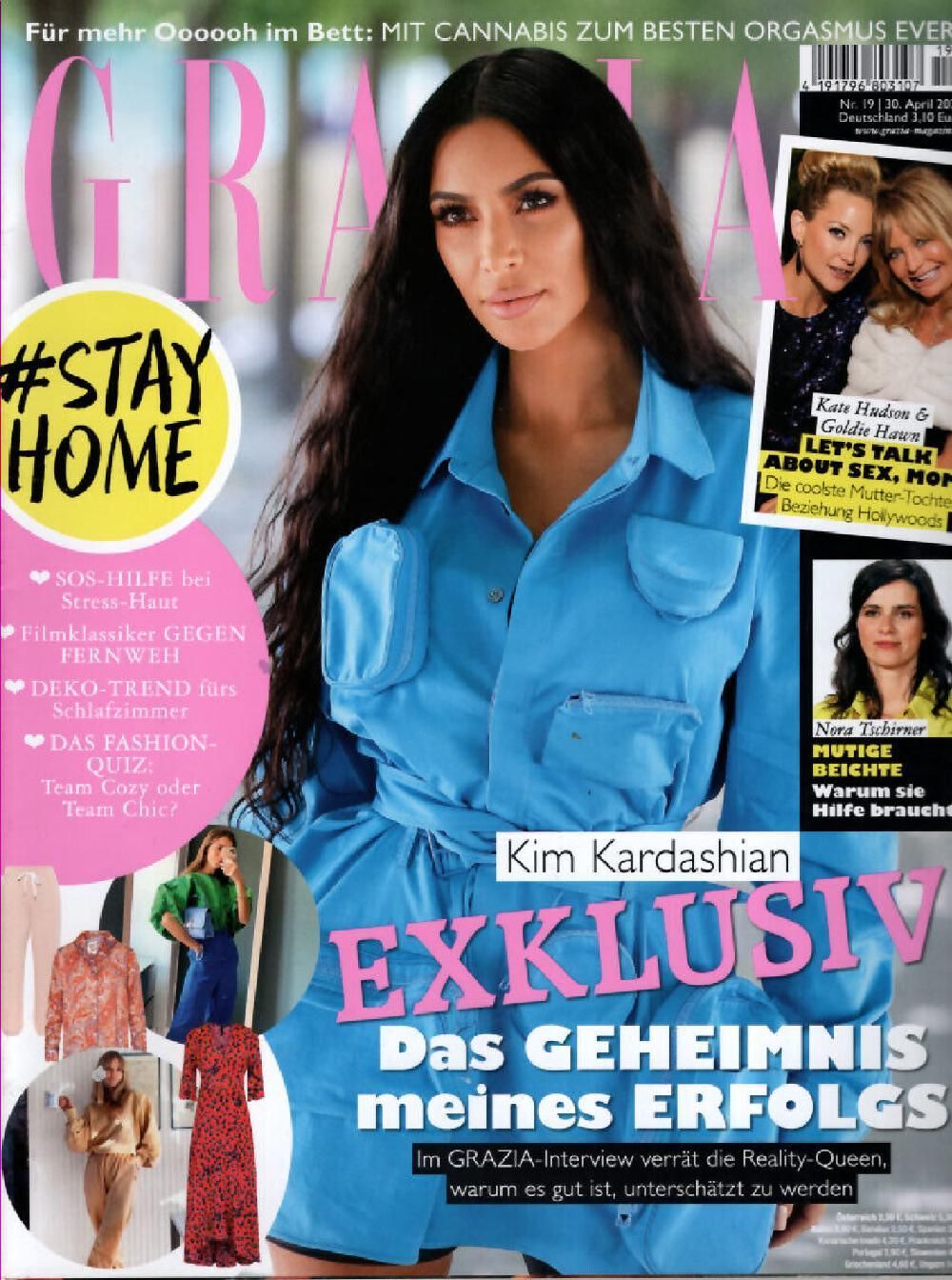 Grazia Magazin Deutschland 2020-19 Kim Kardashian Kate Hudson Goldie Hawn
