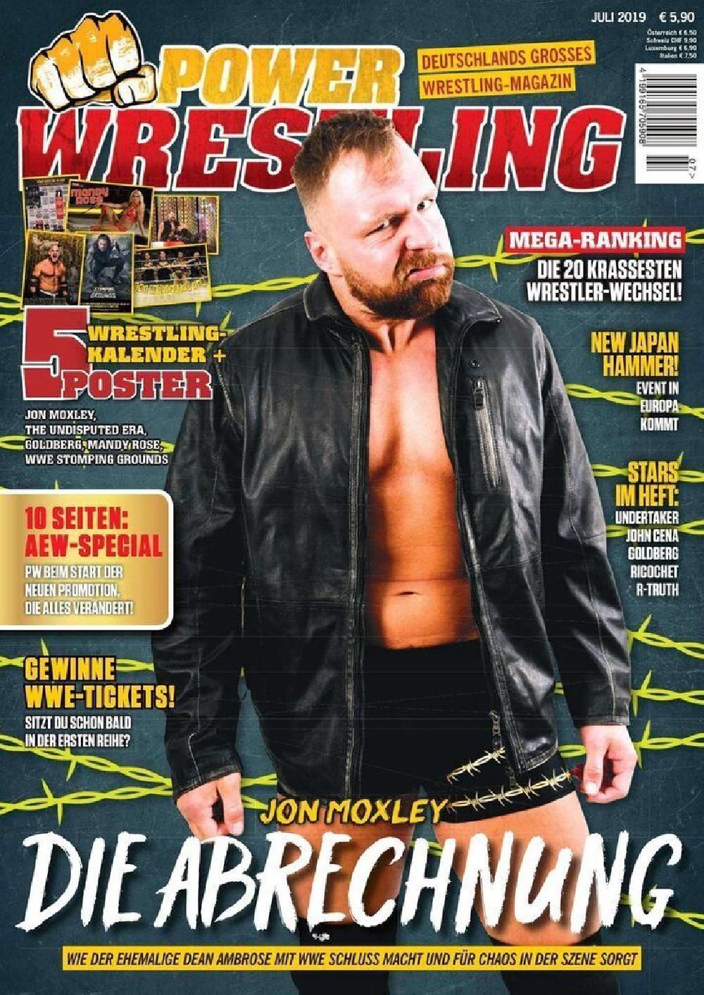 Power Wrestling Magazin Deutschland 2019-07 Jon Moxley Undertaker John Cena
