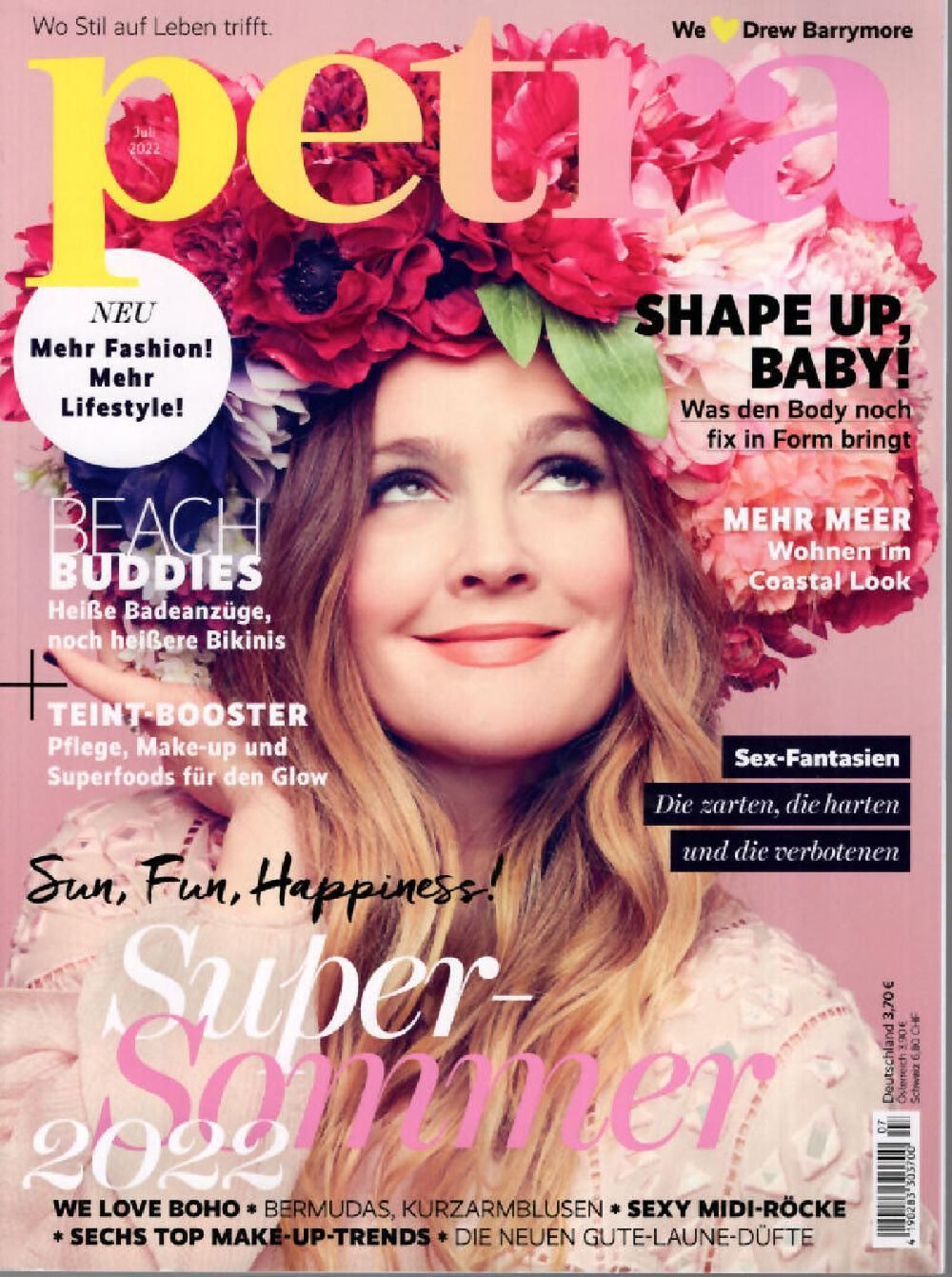 Petra Magazin Deutschland 2022-07 Drew Barrymore