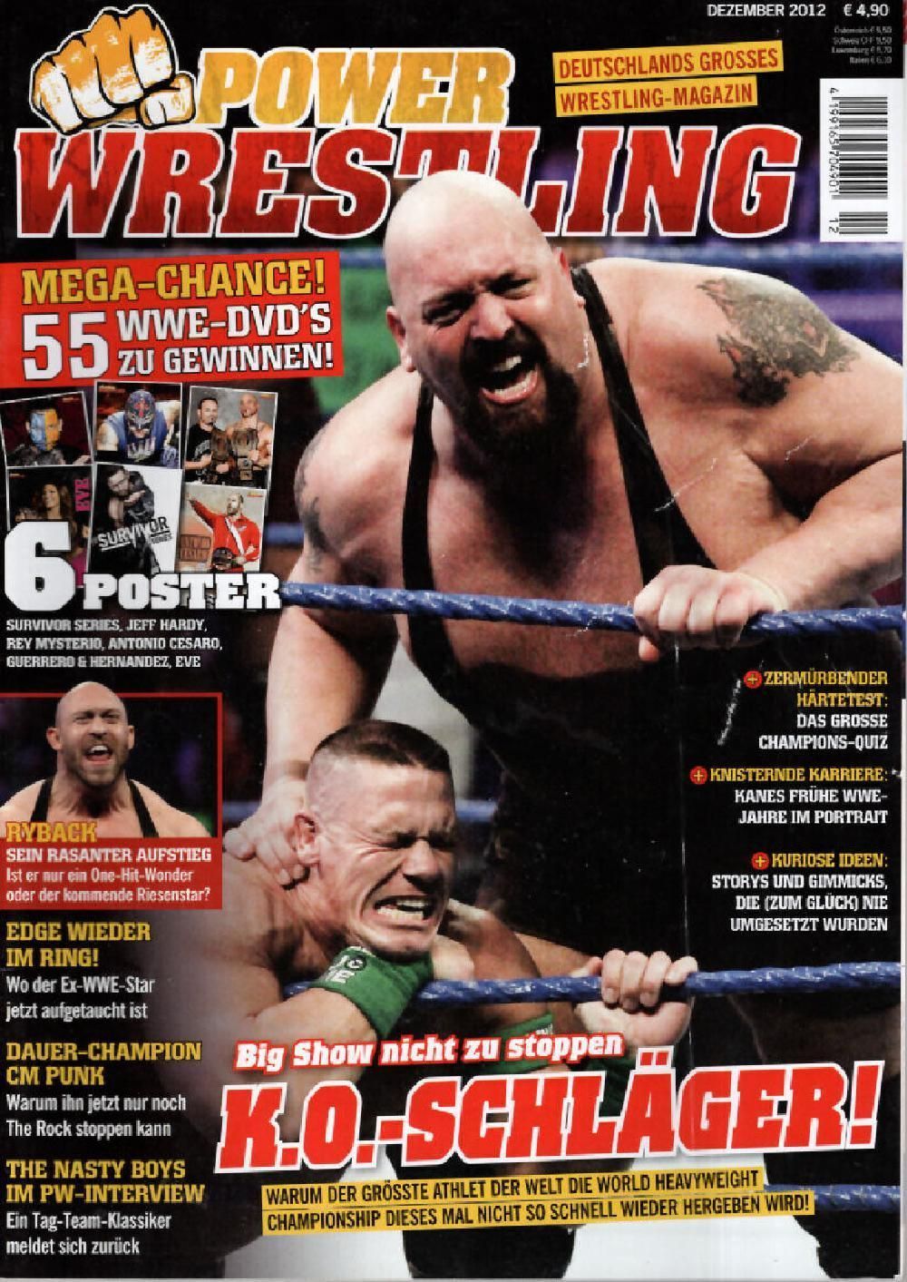 Power Wrestling Magazin Deutschland 2012-12 Big Show/Paul Wight Ryback
