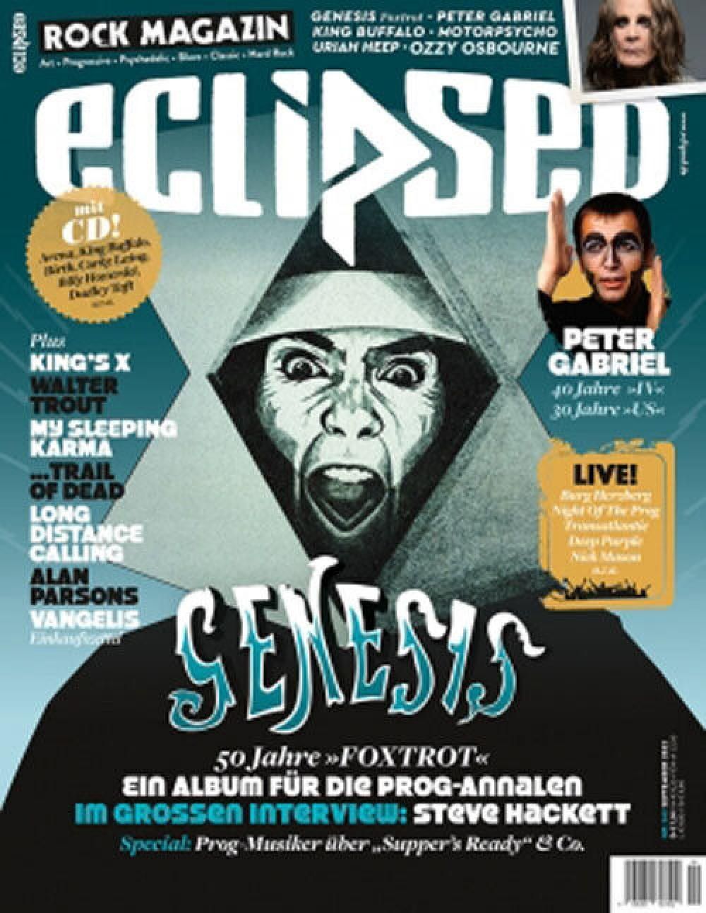Eclipsed Magazin Deutschland 2022 #243 Genesis Peter Gabriel Uriah Heep Alan Parsons