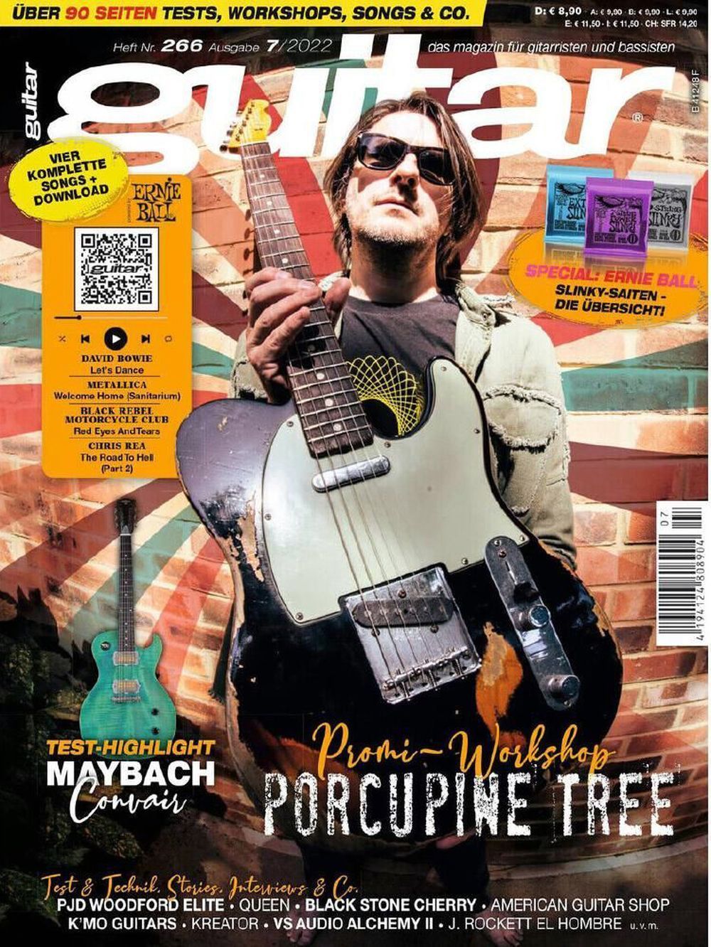 Guitar Magasin Tyskland 2022-07 Steven Wilson Porcupine Tree Originalutgåva